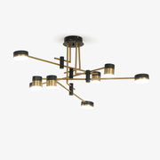 Conceptual Spider Linear-Metal Chandelier