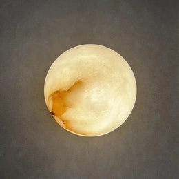 Trendy Alabaster Globe Wall Light