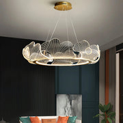 Oceanic Round Acrylic Chandelier