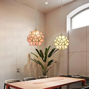 Chic Floral Glass Pendant Light