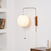 Classical OrbGlow Silk Wall Light