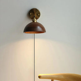 Nostalgic Wooden Cup Wall Light