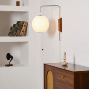 Classical OrbGlow Silk Wall Light