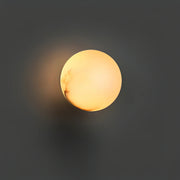 Trendy Alabaster Globe Wall Light