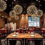 Elegant Stainless Luster Ball Pendant Light