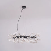 Traditional Gingko Ceramic Chandelier