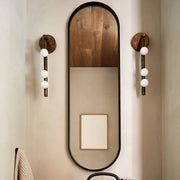 Modern Linear Brass Glass Wall Light