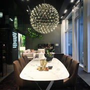 Elegant Stainless Luster Ball Pendant Light