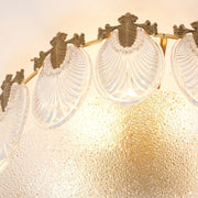 Intricate Round Glass Chandelier