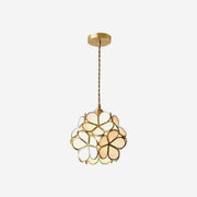 Chic Floral Glass Pendant Light