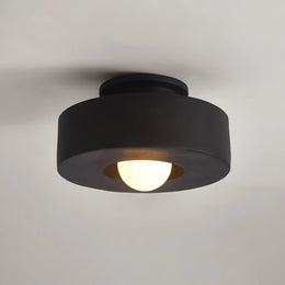 Contemporary Round Resin Ceiling Lamp