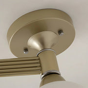 Modern Multi-Head Metal Loop Chandelier