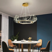 Oceanic Round Acrylic Chandelier