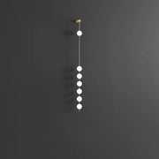 Refined Linea Orb Brass Wall Lamp