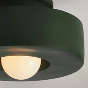 Contemporary Round Resin Ceiling Lamp