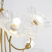Classy LotusBloom Glass Chandelier
