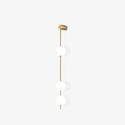 Refined Linea Orb Brass Wall Lamp