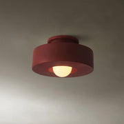 Contemporary Round Resin Ceiling Lamp