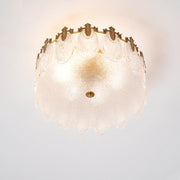 Intricate Round Glass Chandelier