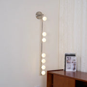 Modern Linear Brass Glass Wall Light