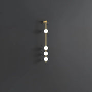 Refined Linea Orb Brass Wall Lamp