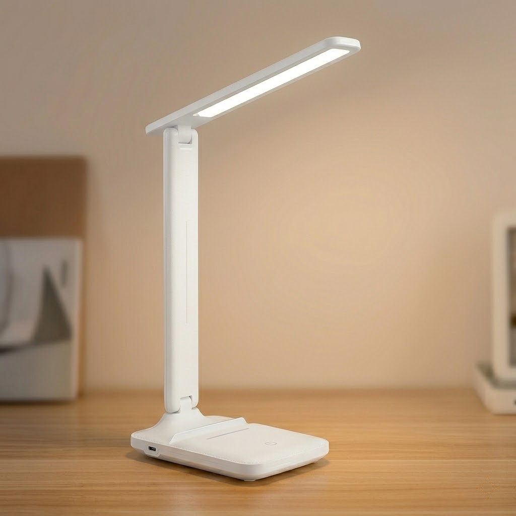 Touch Dimmable Eye-Care Desk Lamp 3 Color Modes USB Rechargeable Night Light