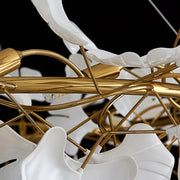 Traditional Gingko Ceramic Chandelier