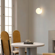 Trendy Alabaster Globe Wall Light