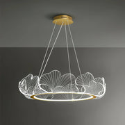 Oceanic Round Acrylic Chandelier
