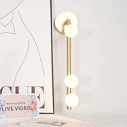 Modern Linear Brass Glass Wall Light