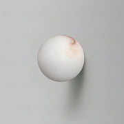 Trendy Alabaster Globe Wall Light