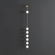 Refined Linea Orb Brass Wall Lamp