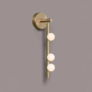Modern Linear Brass Glass Wall Light