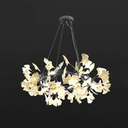 Traditional Gingko Ceramic Chandelier