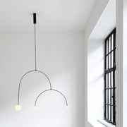 Conceptual Curve Glow Pendant Light