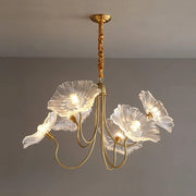 Classy LotusBloom Glass Chandelier