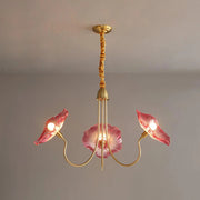Classy LotusBloom Glass Chandelier