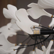 Traditional Gingko Ceramic Chandelier