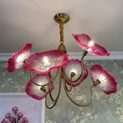 Classy LotusBloom Glass Chandelier