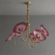 Classy LotusBloom Glass Chandelier
