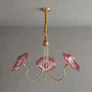 Classy LotusBloom Glass Chandelier