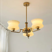 Vintage Goblet Glass Chandelier