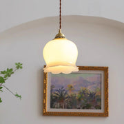 Dashing Flora Glass Pendant Light