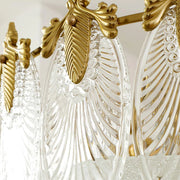 Intricate Round Glass Chandelier