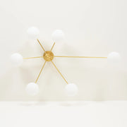 Abstract Linear Arm Glass Ceiling Light