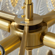 Intricate Round Glass Chandelier