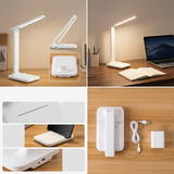 Touch Dimmable Eye-Care Desk Lamp 3 Color Modes USB Rechargeable Night Light