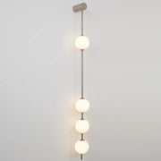 Refined Linea Orb Brass Wall Lamp