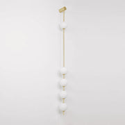 Refined Linea Orb Brass Wall Lamp