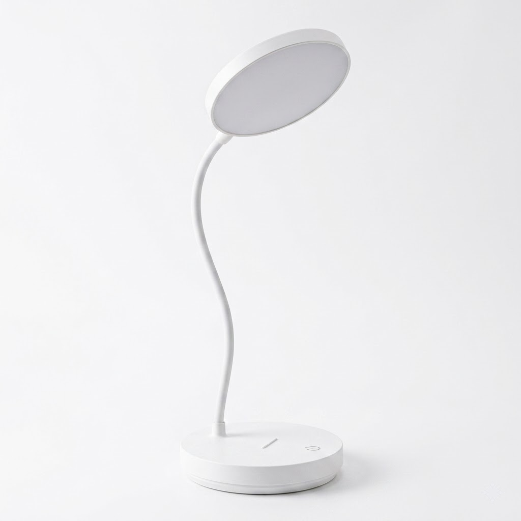 Eye-Care Round Touch Table Lamp 5W Dimmable USB Charging 3 Color Temperature